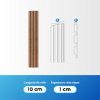 Painel de Ripa Laminado de EVA Autocolante Auréon - Sofisticação e Conforto em Cada Detalhe